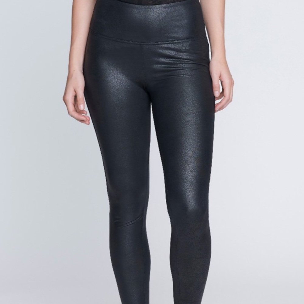 Seven7 faux leather high rise sculpting leggings
